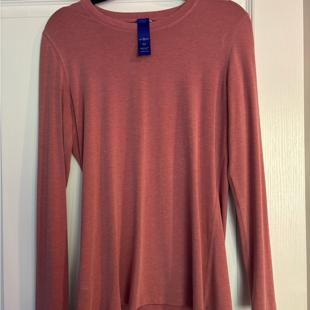 Kit and Ace Women's Long Sleeve Top in Rose